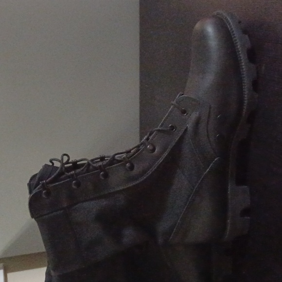 Maelstrom combat boots with Panama soles. Leather and cordura size 11.5W Black. - Picture 9 of 10